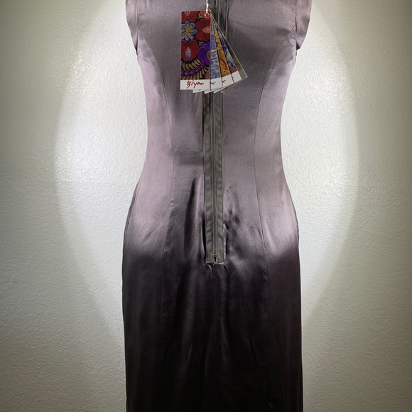 Biya by Johnny Was Circulum Satin Silk Shift Dress S NWT - Picture 5 of 6